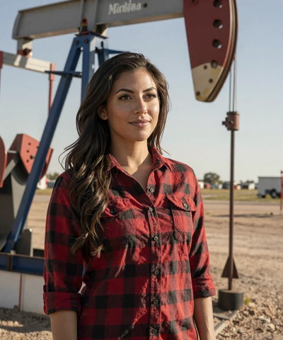 Brittany, 26, in a denim jacket at a Fort Worth diner - trucker dating Dallas profile
